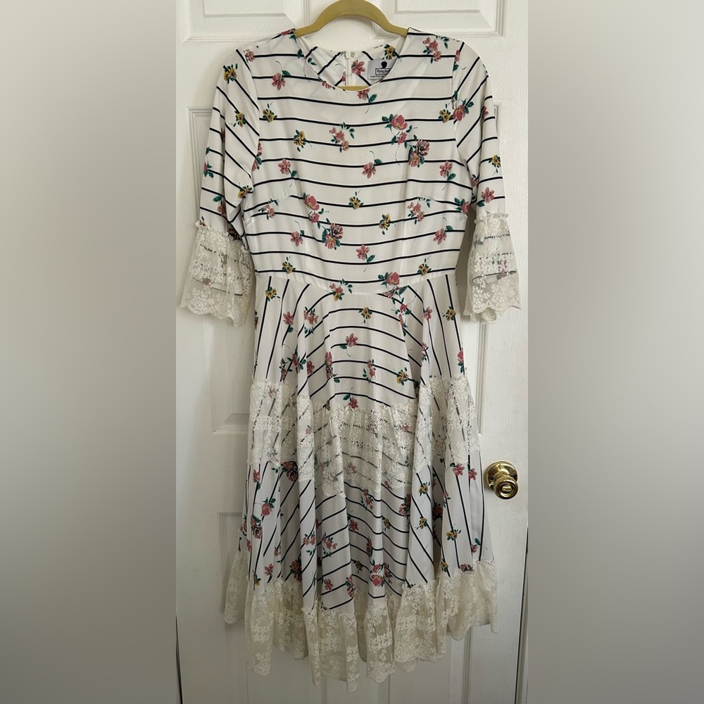 Floral Striped Dainty Jewells dress